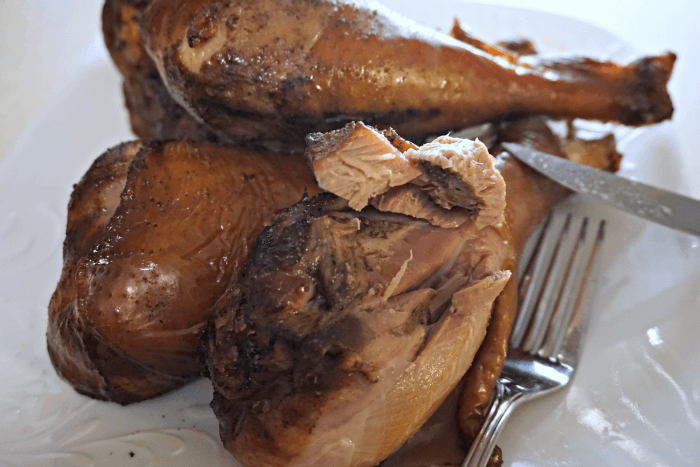Moist Delicious Smoked Turkey Legs Recipe